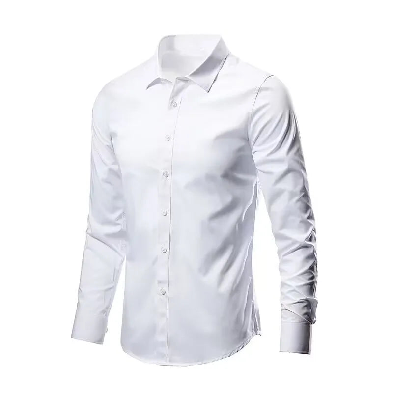Chemise à coupe étroite sans plis | Confort sans repassage et look soigné