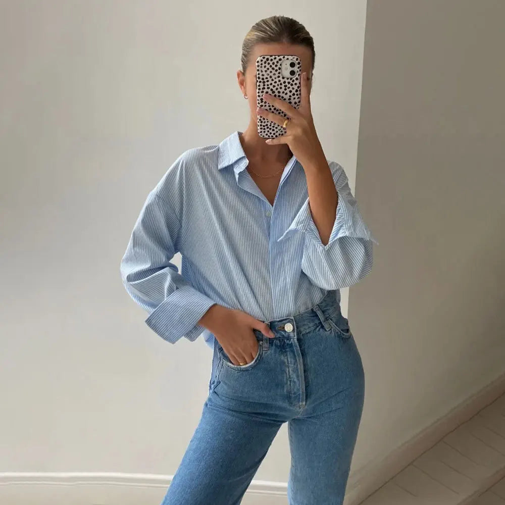 Luxe Gestreifter Damen Cardigan | Stilvolle und Bequeme Kleidung
