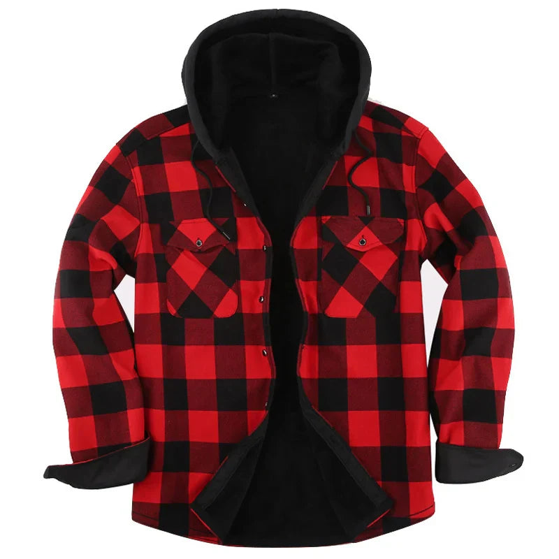Felpe con cappuccio in flanella da uomo eleganti | Calore ed eleganza casual
