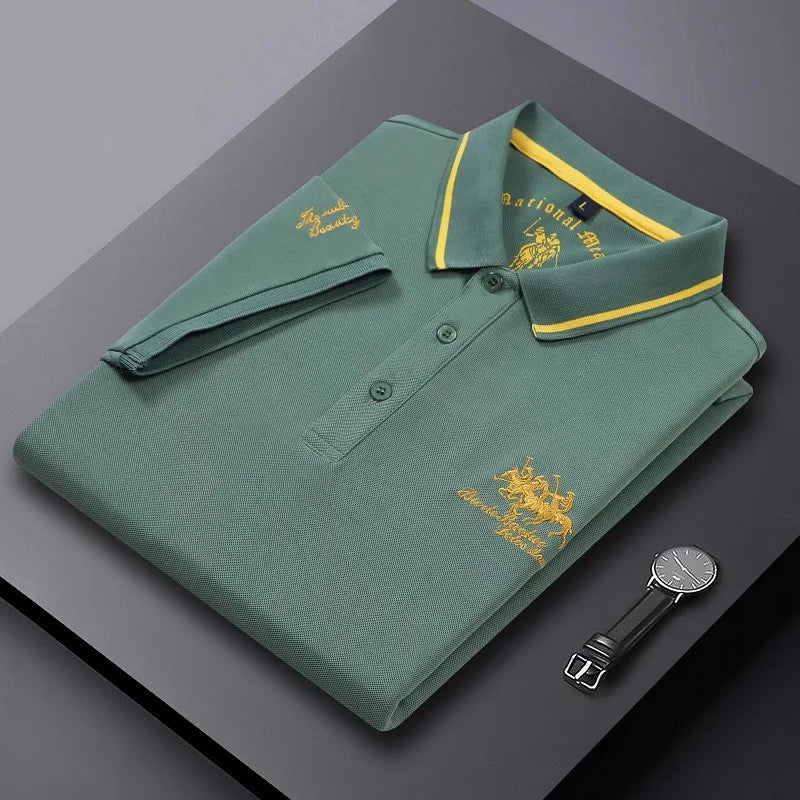 Luksuriøs broderet poloshirt | Stilfuld komfort til sommerdage