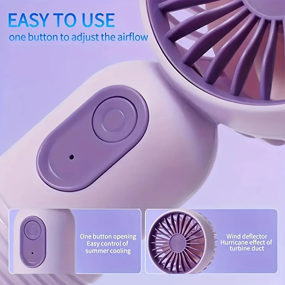 Kleiner Handventilator – Perfekt für Büro, Reisen & unterwegs