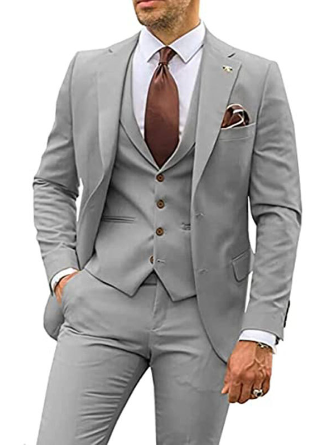 Christopher – 3-delt herredragt med blazer, vest og slim fit bukser