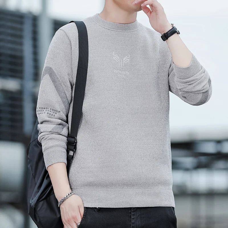 Behagelig herresweater med striber | varme og stil til hver dag