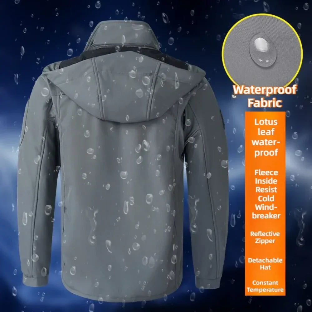 Veste de ski chaude et résistante à la pluie | Confort et protection par temps froid