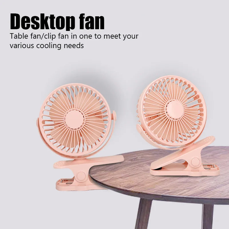 Kompakter USB-Tischventilator – Leise Abkühlung für den Schreibtisch