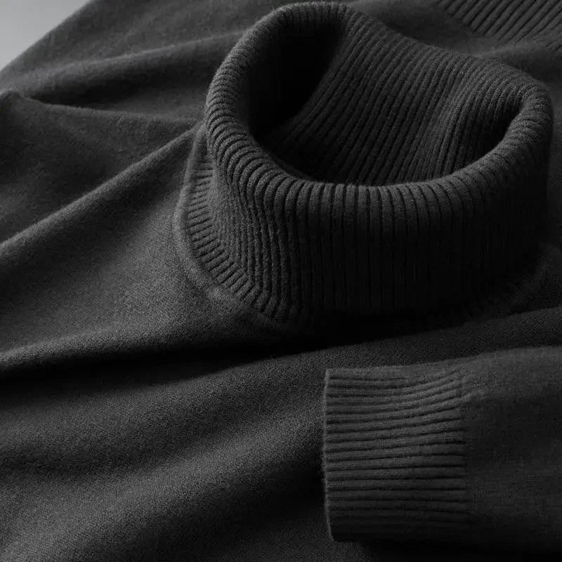 Pull-over à col roulé chaud pour hommes | Confort élégant pour les jours froids