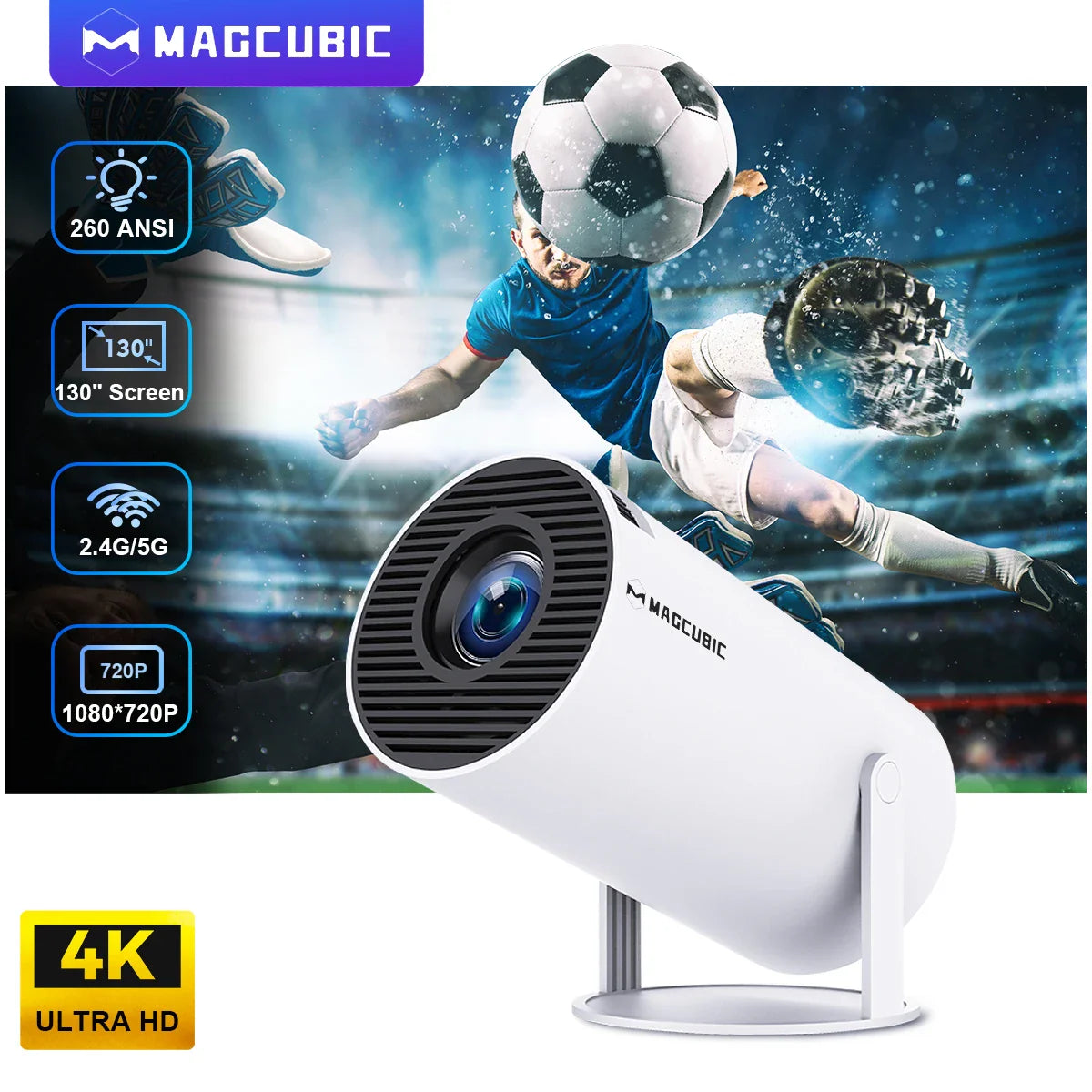 Magcubic HY-Pro Mini: Kompakt HD-projektor til hjemmebiografoplevelser
