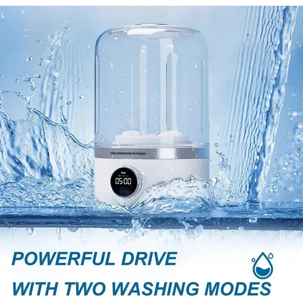 Cleanova – Tragbare Mini-Waschmaschine mit USB | Für Reisen & Zuhause