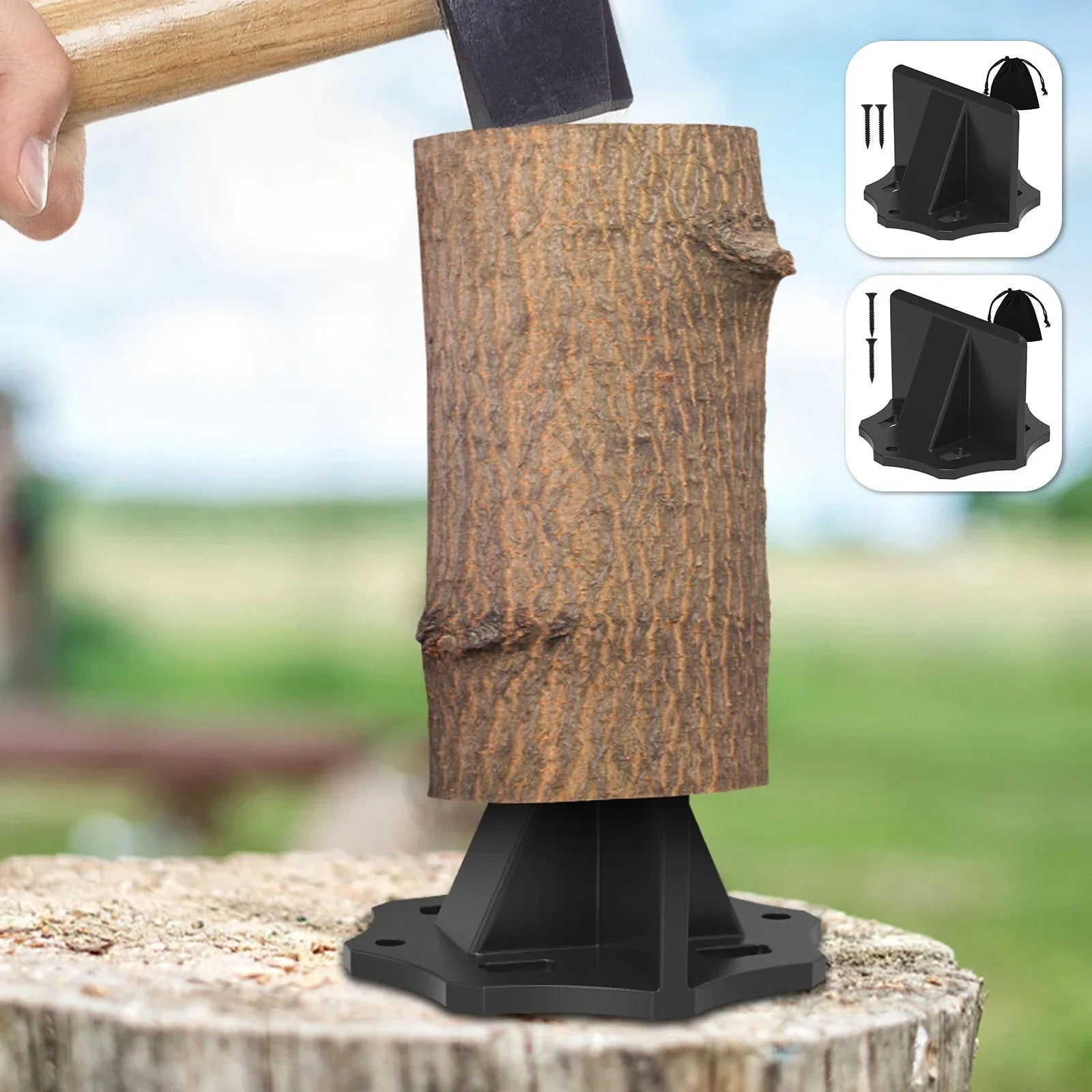 Handlicher Holzspalter - Sicheres und einfaches Spalten von Holz ohne Kraftaufwand