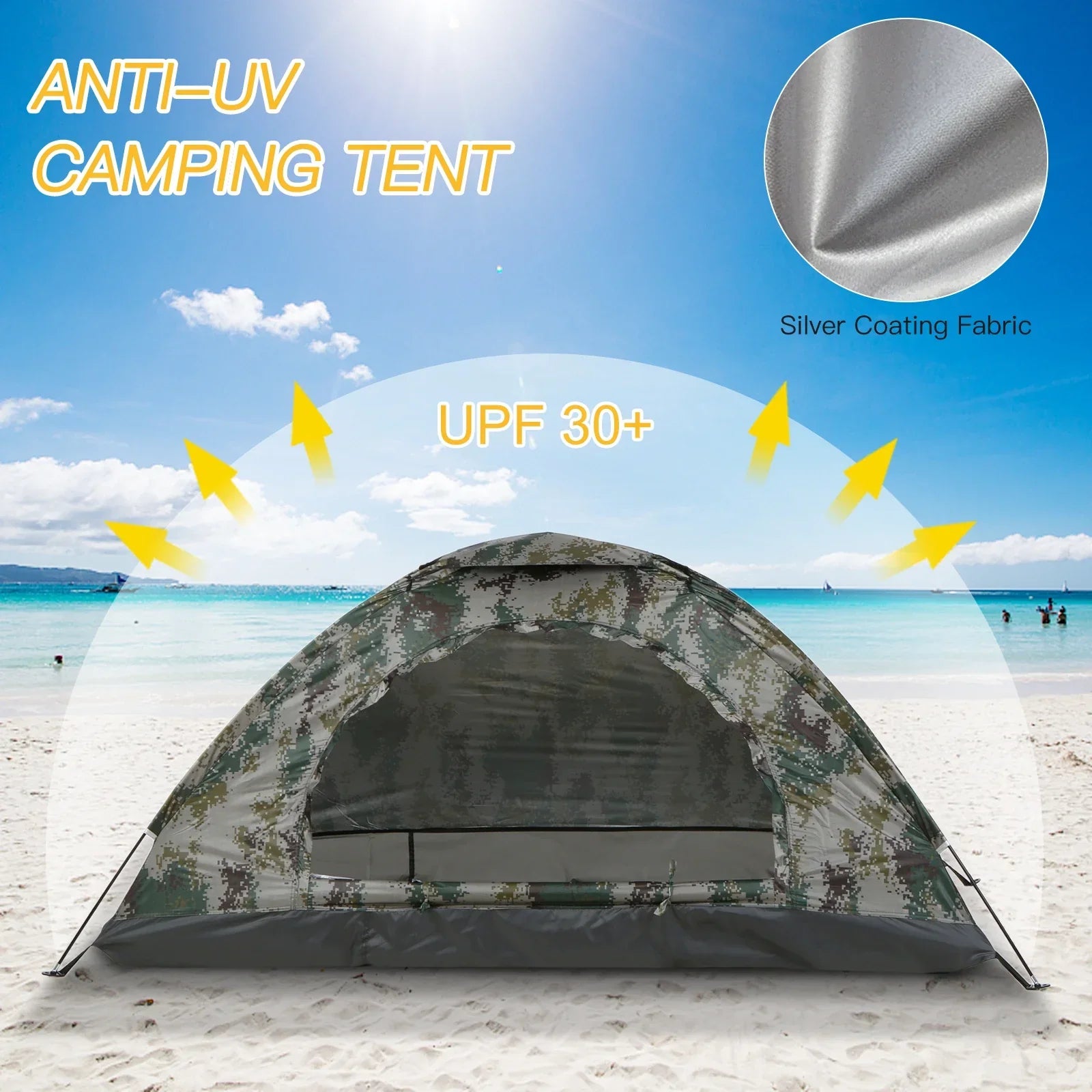 Ultraleichtes Solar-Camping-Zelt | UV-Schutz für Sonne & Strand