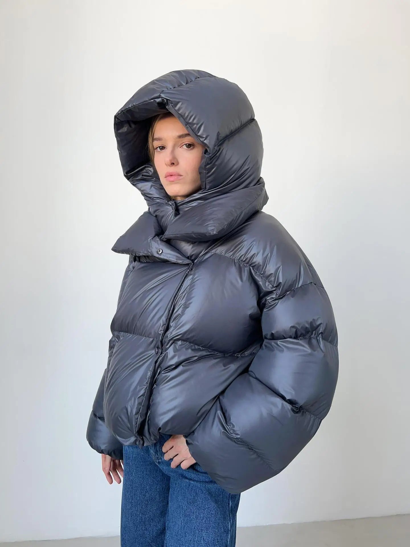 Veste à capuche WarmeWinter | Veste d'hiver élégante et chaude pour femmes
