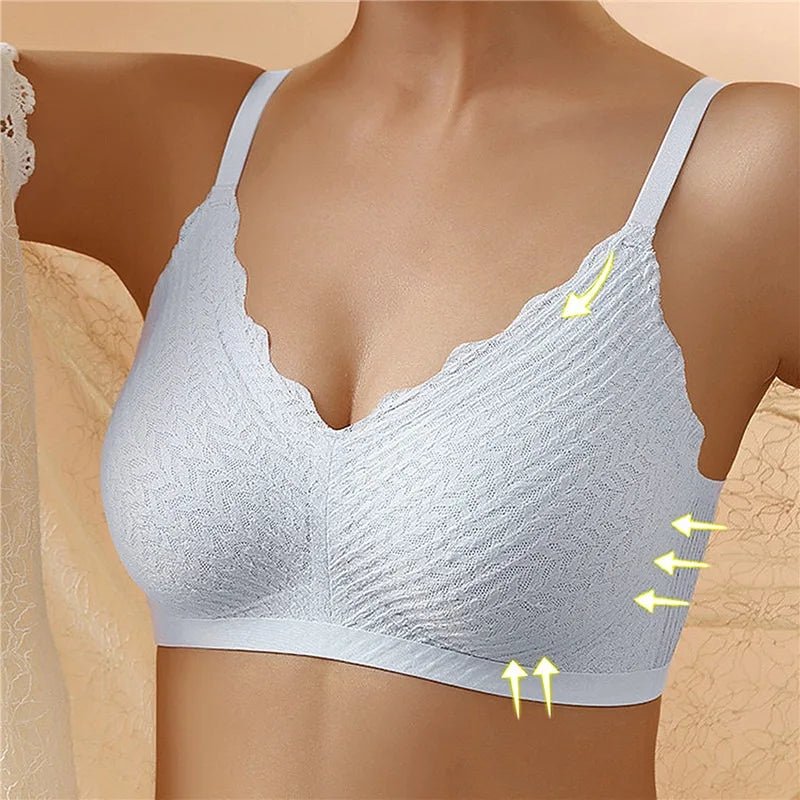 Sommer Laser Cut Push-Up BH – Nahtloser, kabelloser Bra aus Eissilk