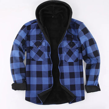 Felpe con cappuccio in flanella da uomo eleganti | Calore ed eleganza casual