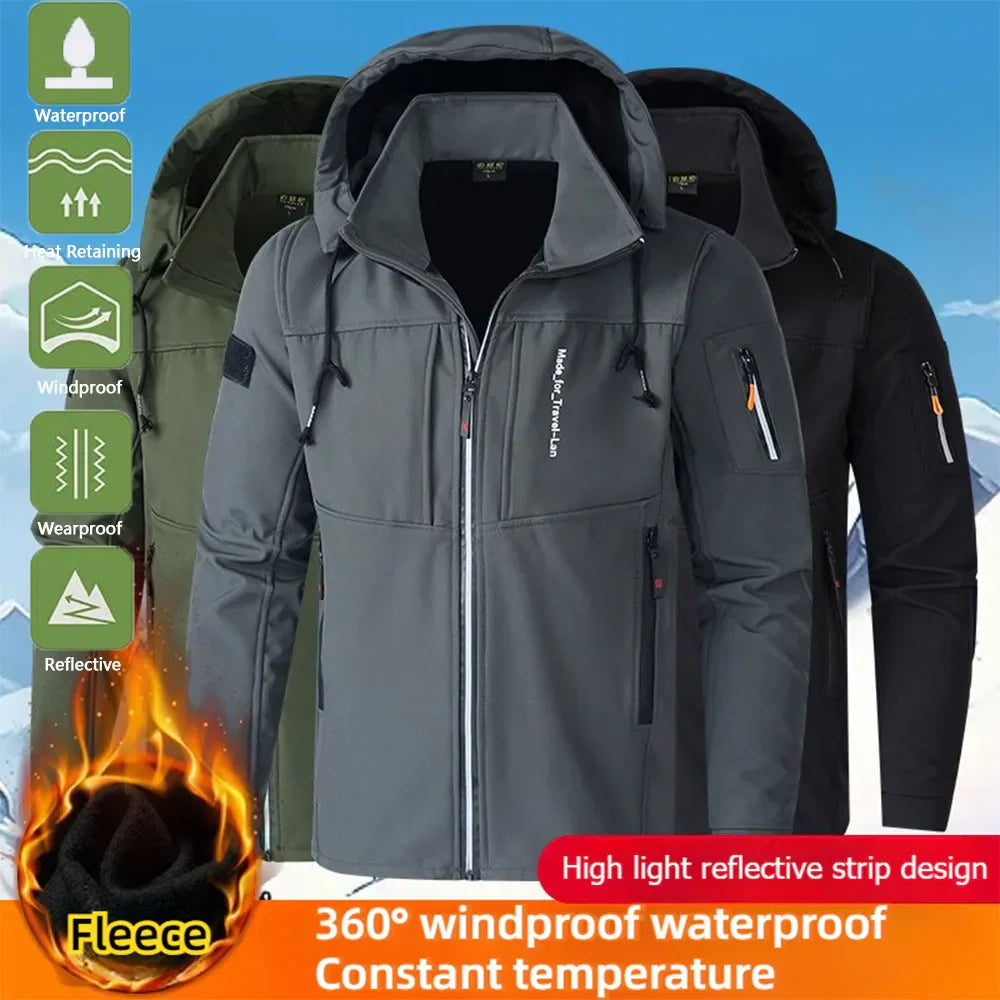 Veste de ski chaude et résistante à la pluie | Confort et protection par temps froid