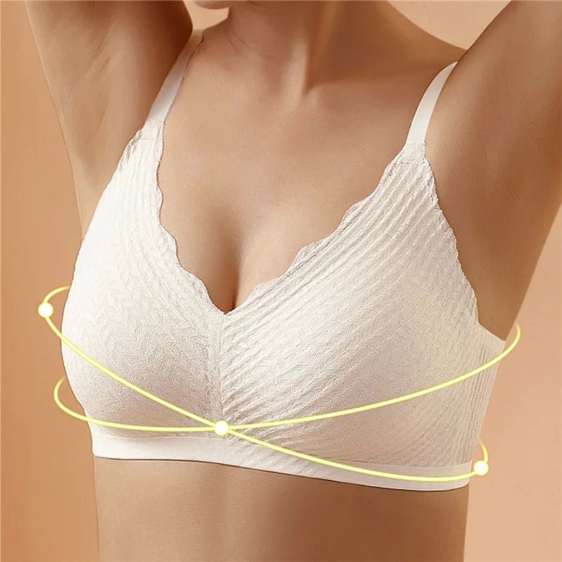 Sommer Laser Cut Push-Up BH – Nahtloser, kabelloser Bra aus Eissilk