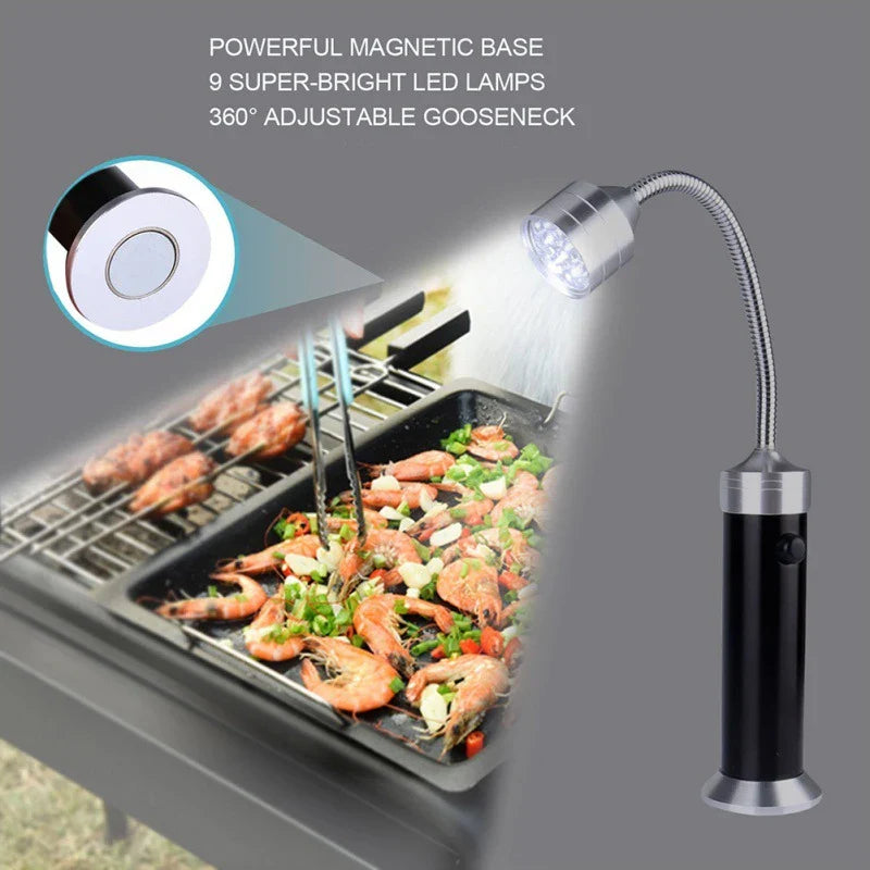 Magnetische Grilllampe – Perfekte Beleuchtung für Nachtgrillen