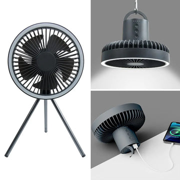 Praktischer Camping-Ventilator – Kühlung & Power für unterwegs