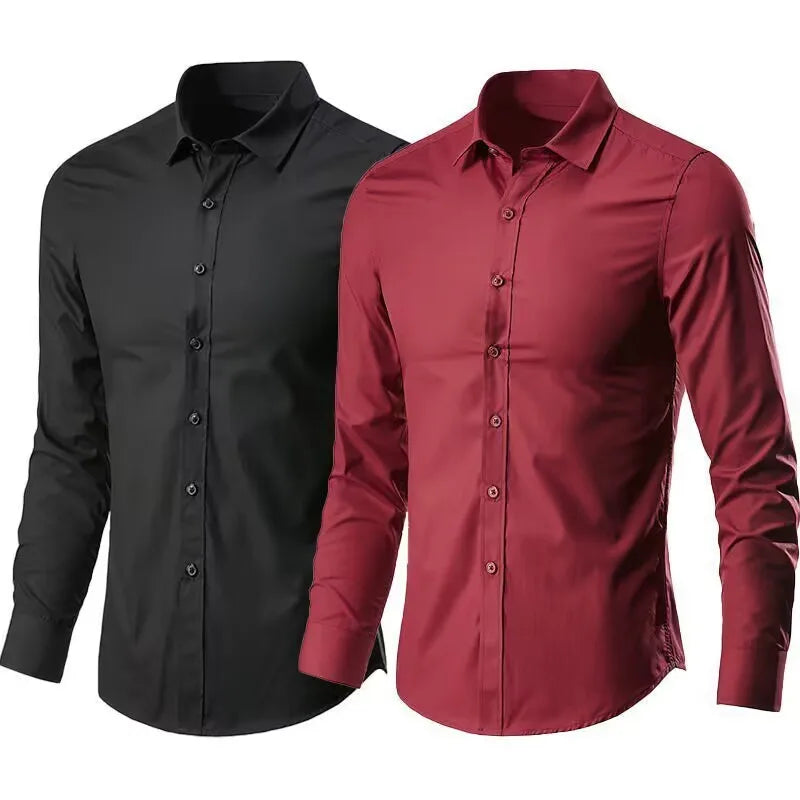 Chemise à coupe étroite sans plis | Confort sans repassage et look soigné