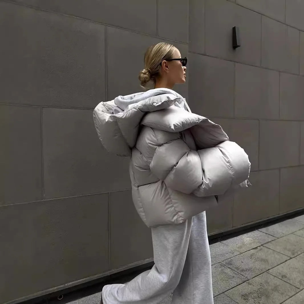 Veste à capuche WarmeWinter | Veste d'hiver élégante et chaude pour femmes