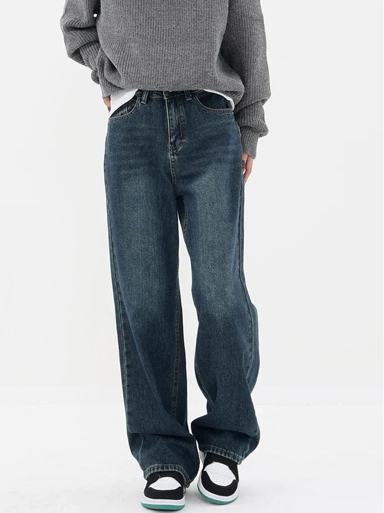 Jean vintage taille haute | Streetwear élégant et confortable