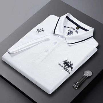 Luksuriøs broderet poloshirt | Stilfuld komfort til sommerdage