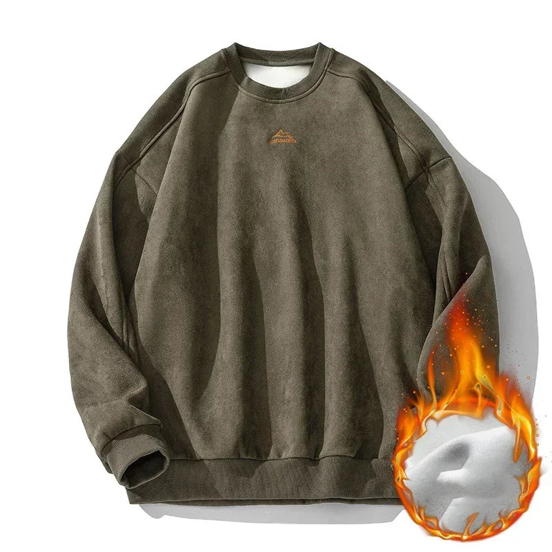 Pull-over homme en peau de chamois plus chaud | Confort et style pour les mois froids