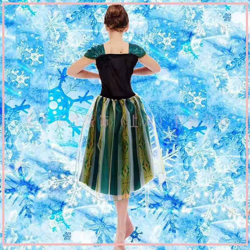FairyGown Prinzessinnenkleid Anna – Blaues Cosplay-Kostüm für Erwachsene