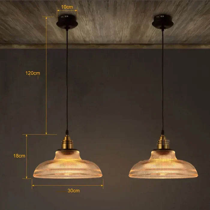 LumiGlass – Glas hængelampe moderne – Elegant design & varmt lys