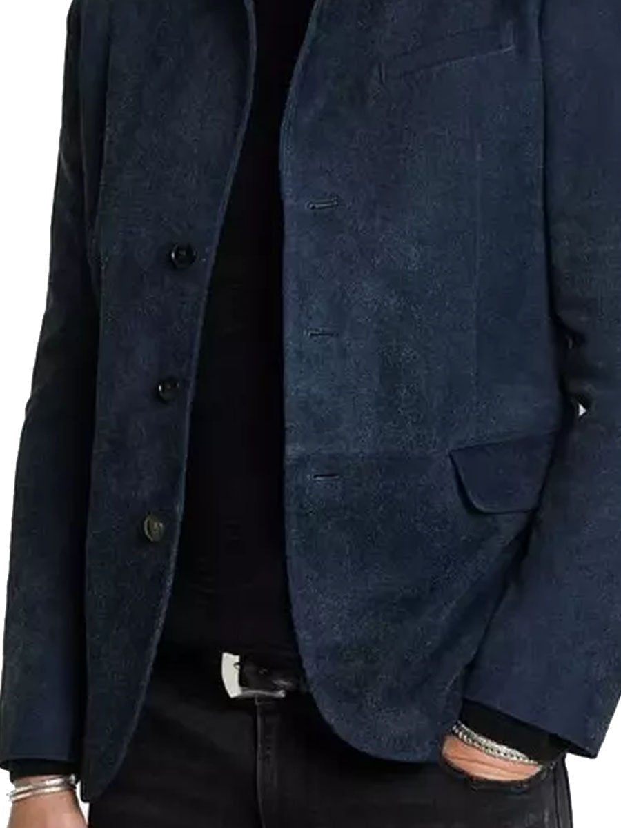 Blazer casual da uomo in lana vintage con bottoni alla caviglia - Stile senza tempo