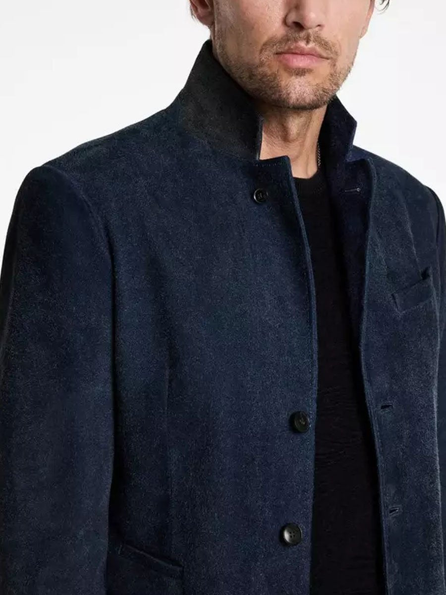 Blazer casual da uomo in lana vintage con bottoni alla caviglia - Stile senza tempo