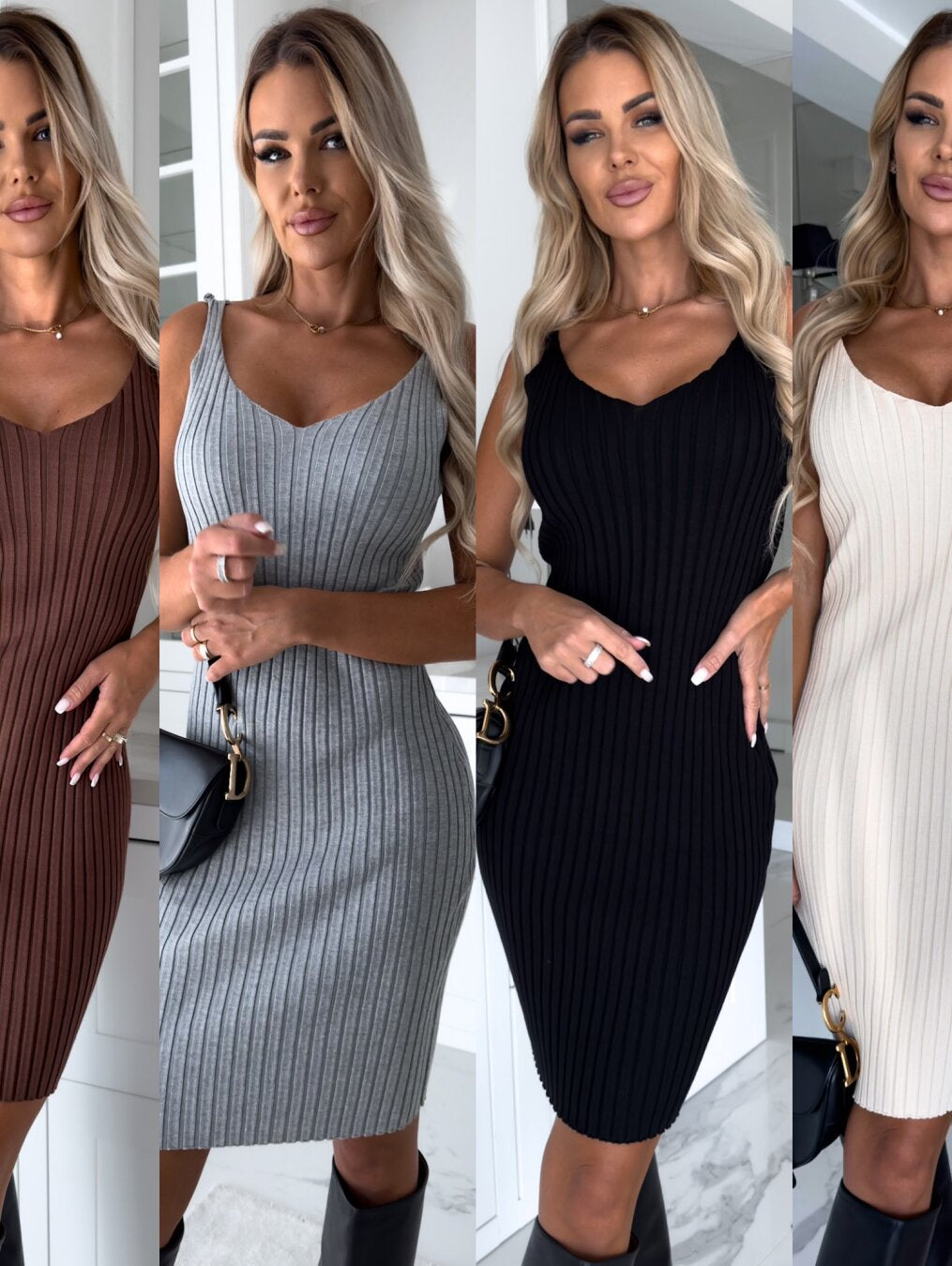 Agna - Zweiteiliges Set (Kleid + Pullover)