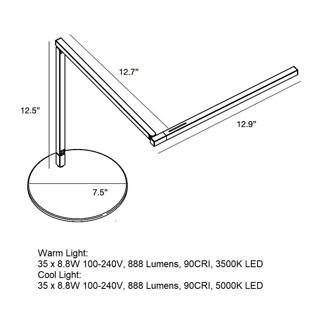 Lampe de bureau LED Z-Bar Mini
