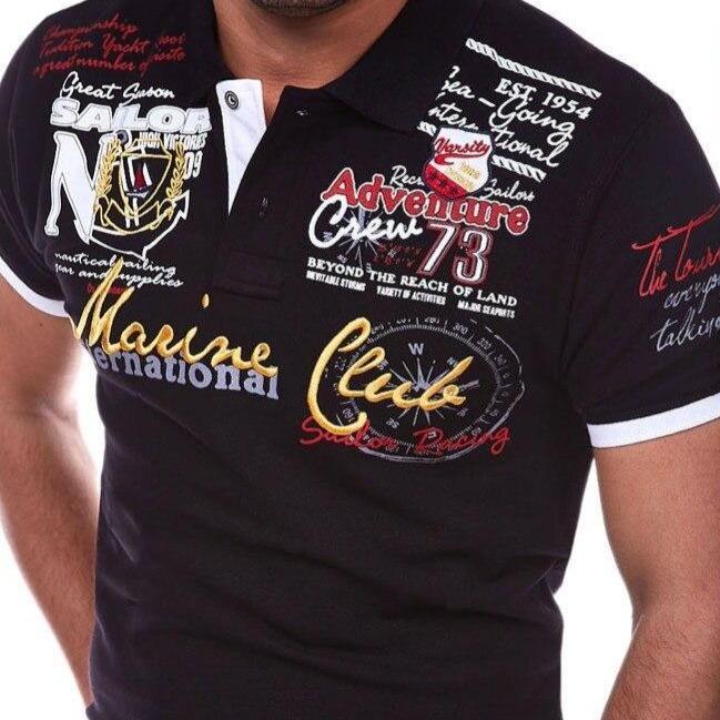 Edgar - Poloshirt mit Schriftzug für Männer