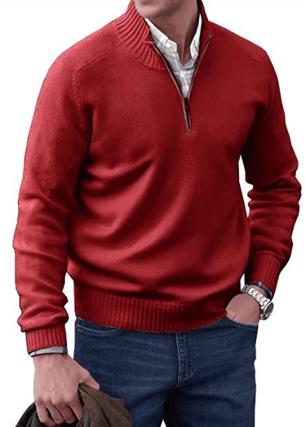 Lennard I maglione da uomo con cerniera – elegante e comodo