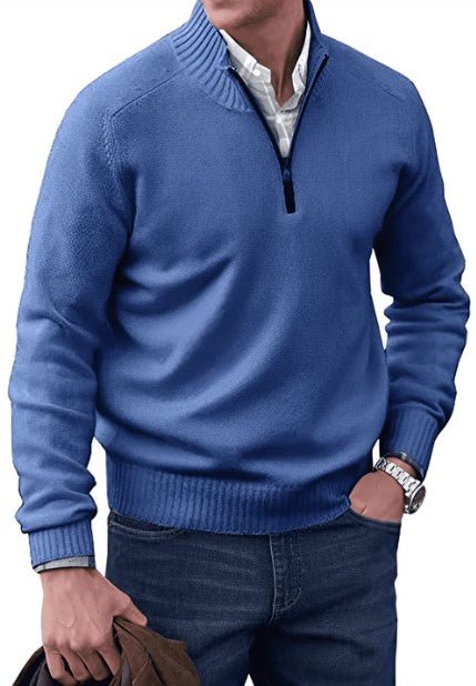 Lennard I maglione da uomo con cerniera – elegante e comodo