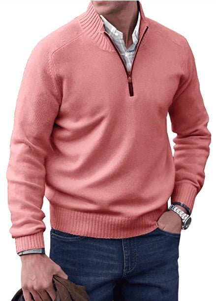 Lennard I maglione da uomo con cerniera – elegante e comodo