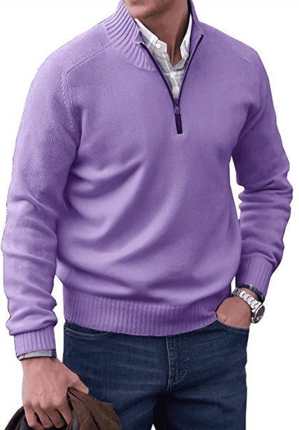 Lennard I maglione da uomo con cerniera – elegante e comodo