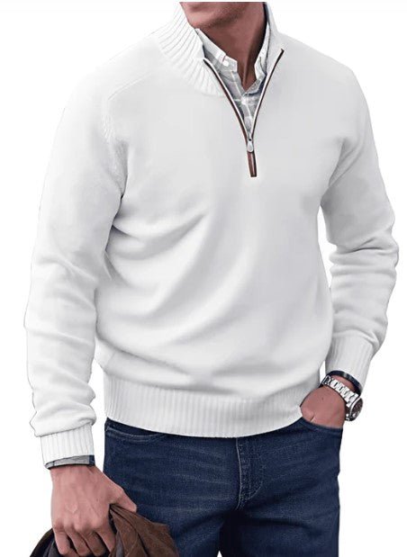Lennard I maglione da uomo con cerniera – elegante e comodo