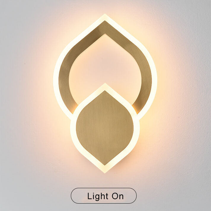 ColorLight - Moderne LED-Wandleuchte in Blattform mit 3 austauschbaren Farben