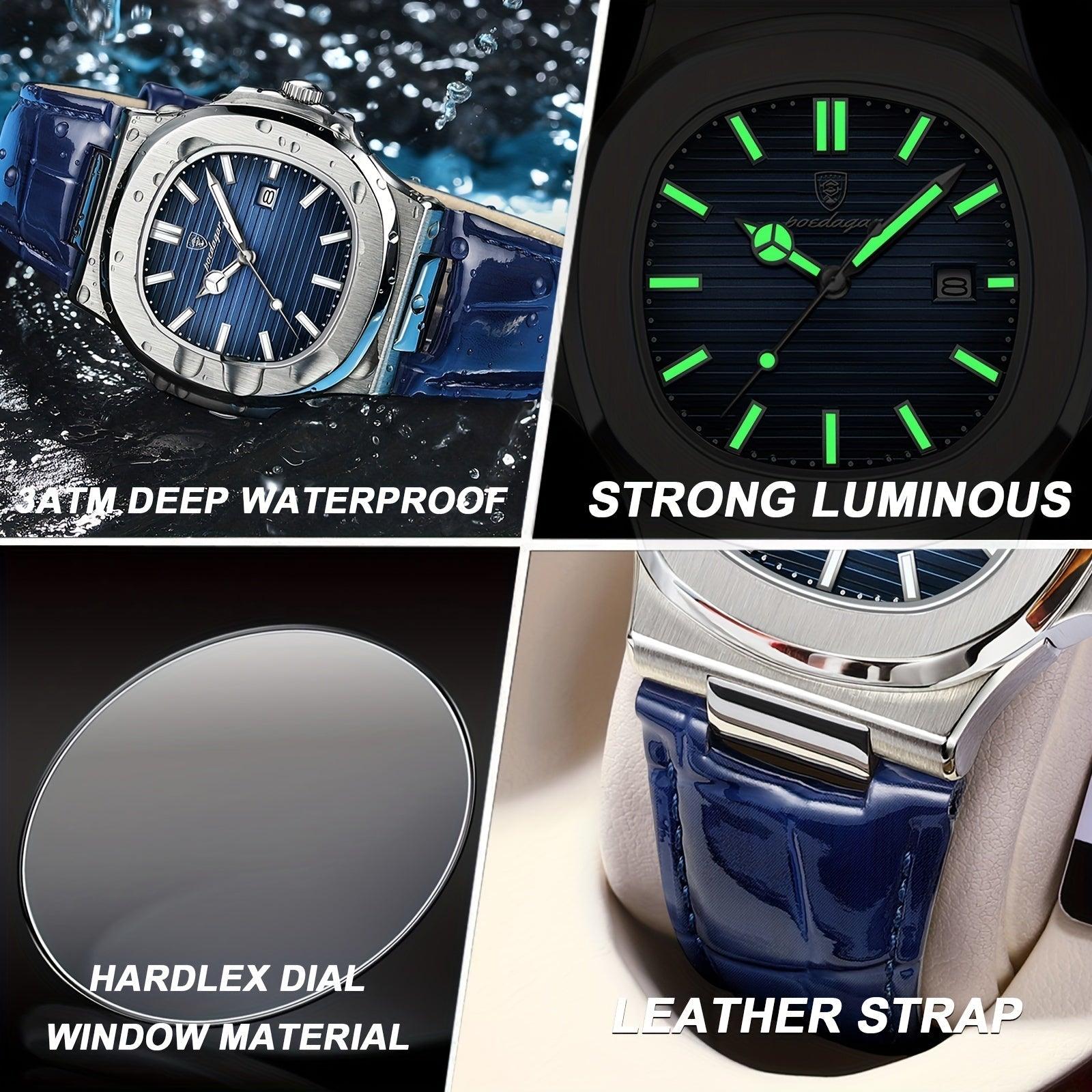 Livio – Herren-Armbanduhr mit Quarzwerk & kratzfestem Hardlex-Glas