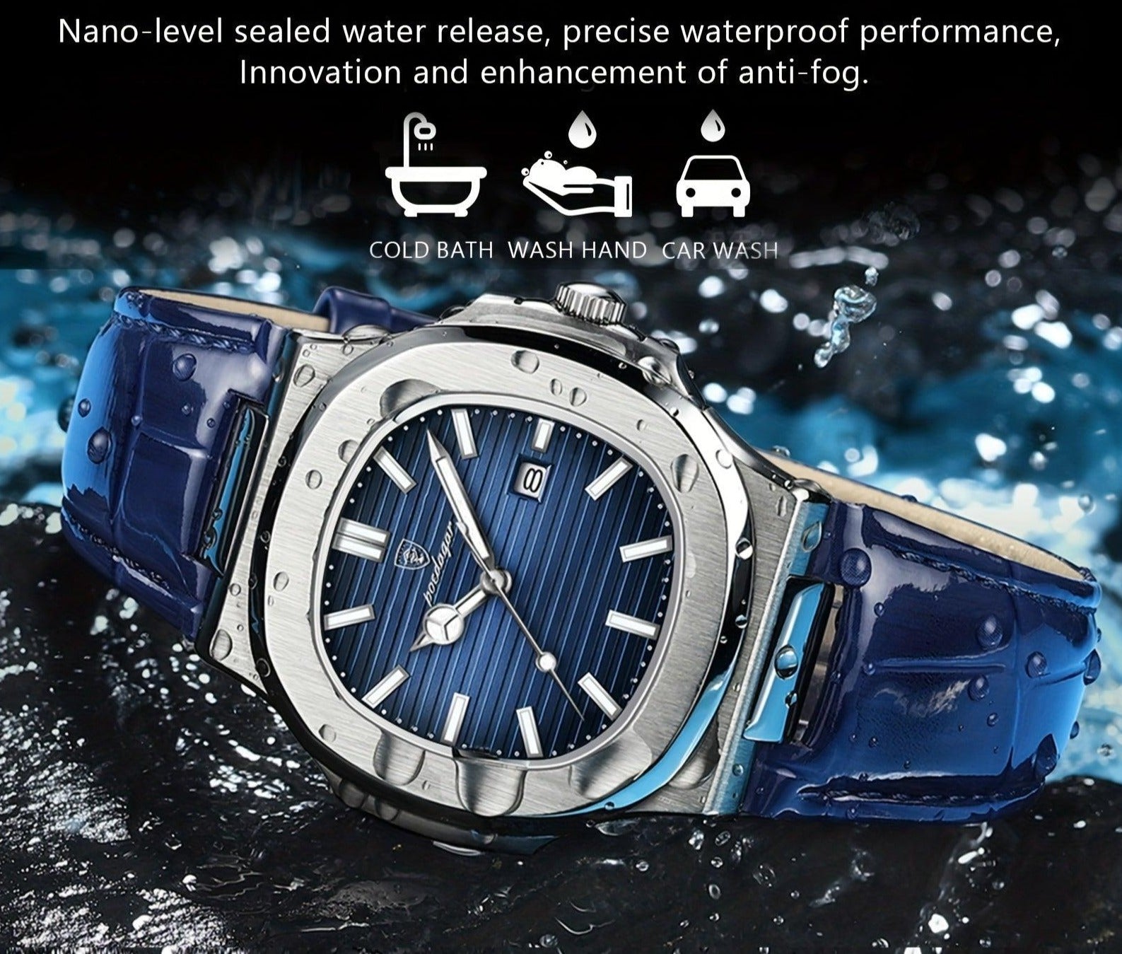 Livio – Herren-Armbanduhr mit Quarzwerk & kratzfestem Hardlex-Glas