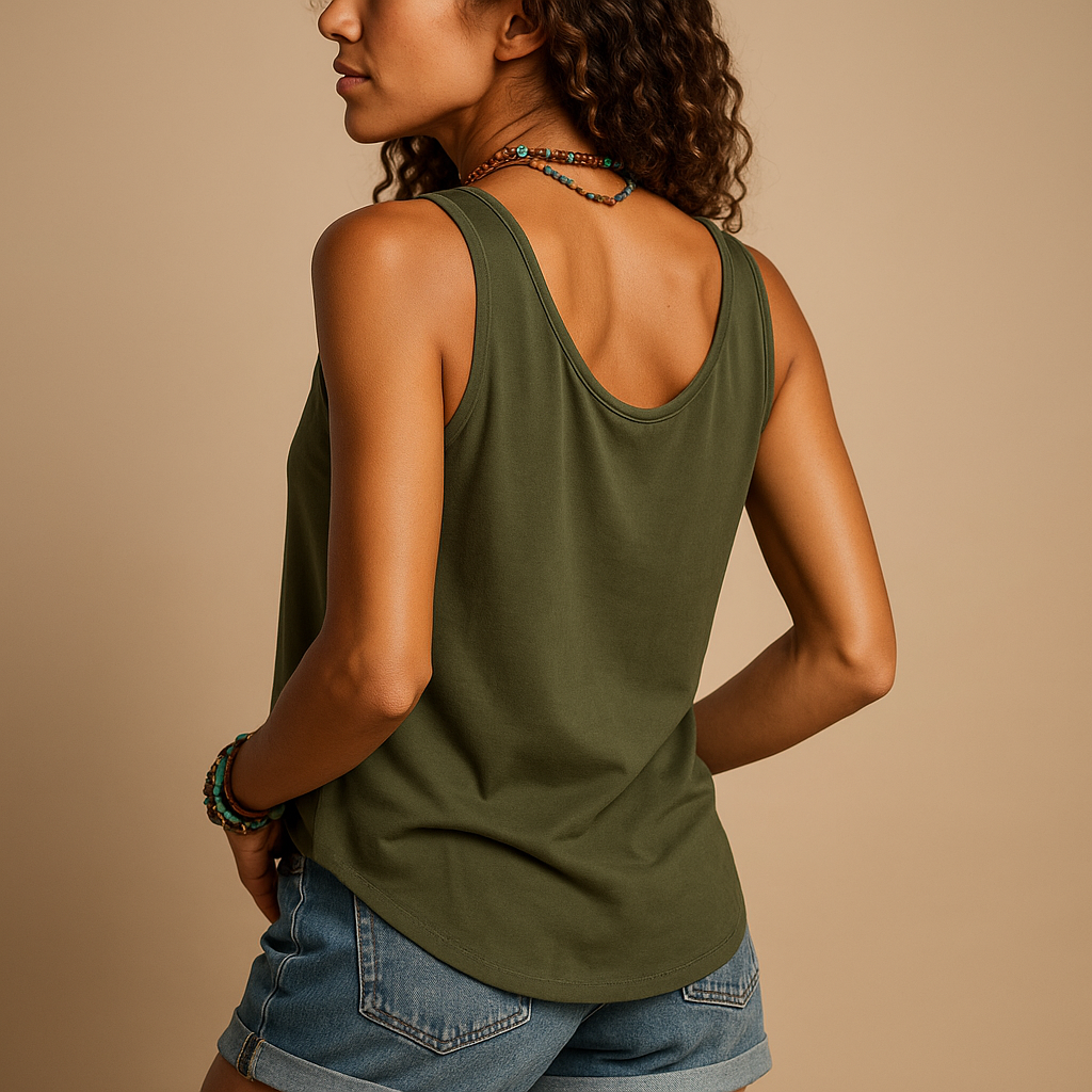 Lunira – Damen Top mit V-Ausschnitt & Taschen – Sommerfeeling für Freizeit & Urlaub