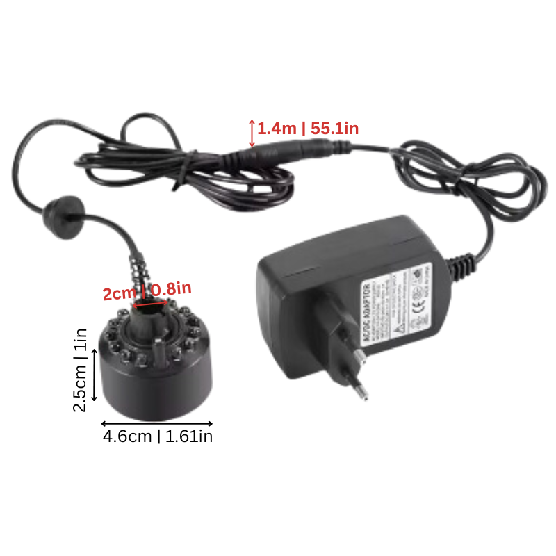 Herbstzauber – MysticMist LED Ultraschall-Nebelmaschine – Halloween-Dekoration