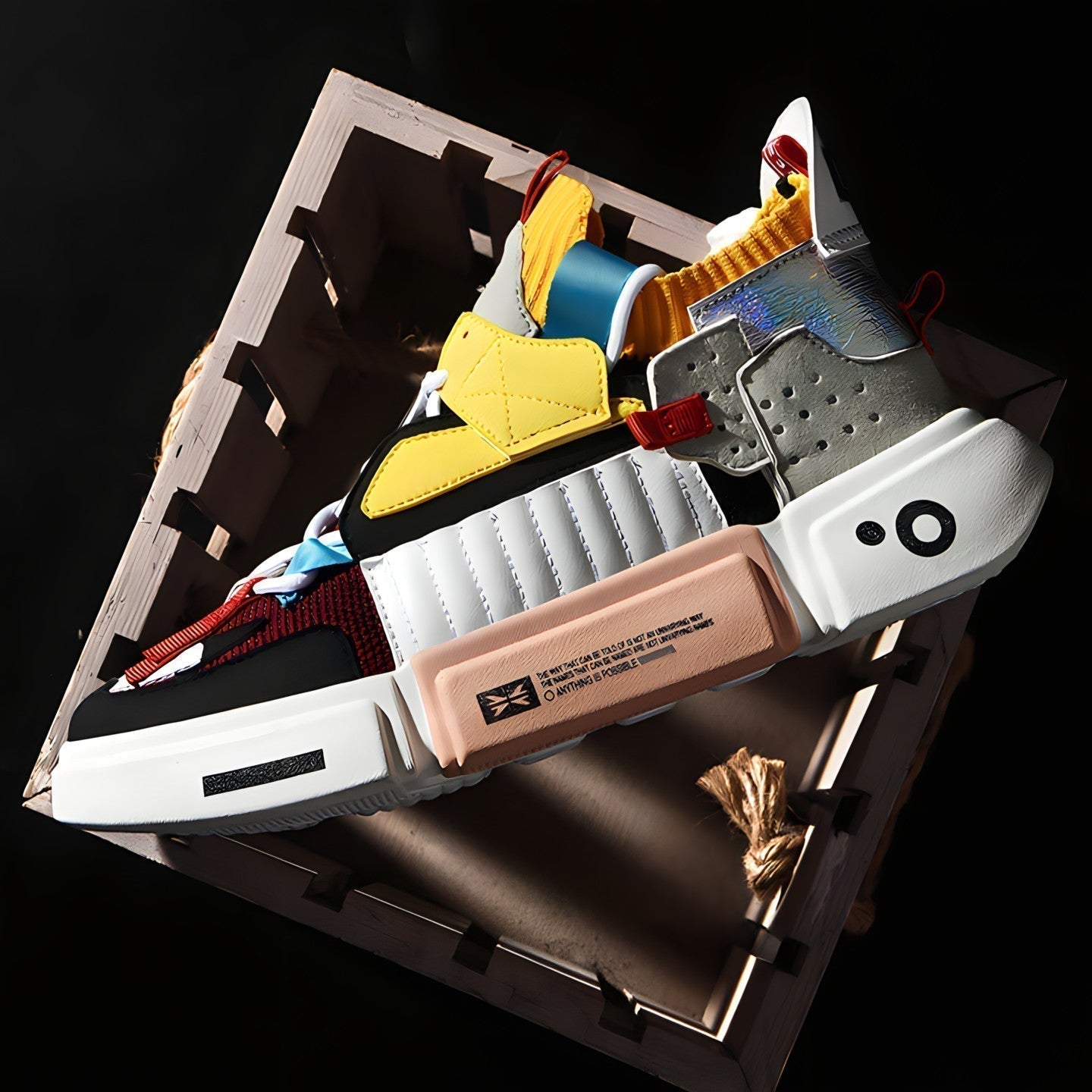 Streetwear-sneakers – lette træningssko i iøjnefaldende farvemix