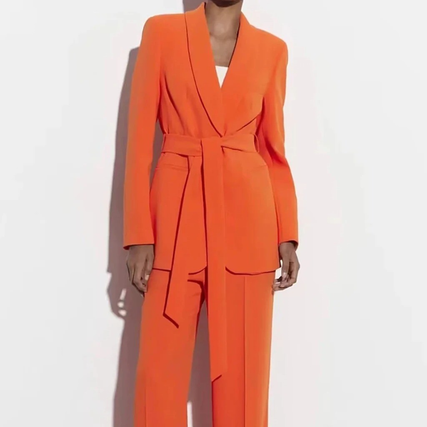 Mehrfarbiges Blazer- und Hosenset im Homewear-Stil - Bianca