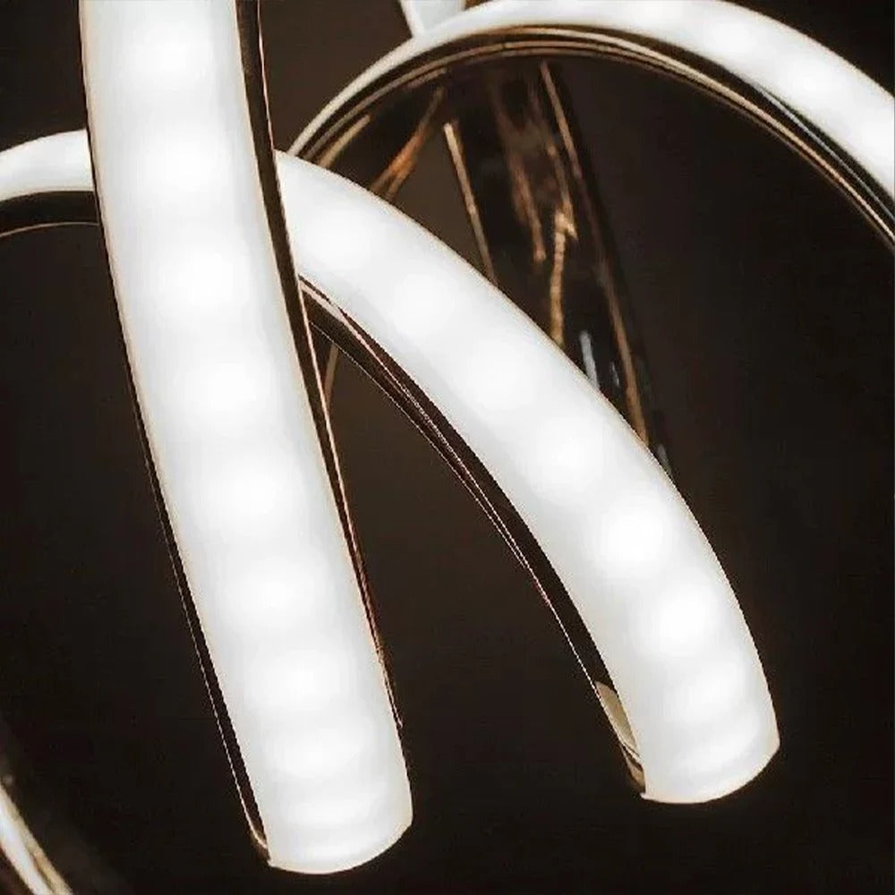 Minimalistisk LED-bordlampe - buet design til stilfuld hjemmeindretning