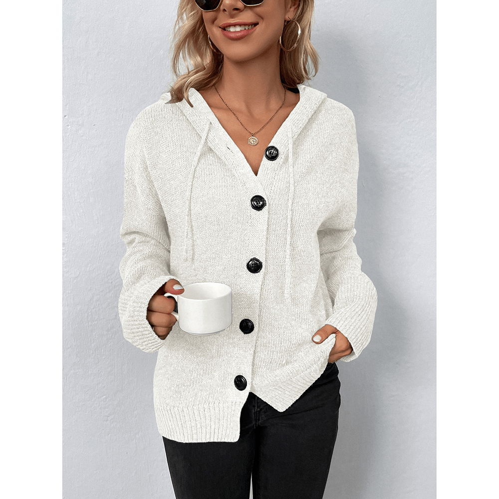 Kuschelige Strickjacke mit Kapuze - Blaine