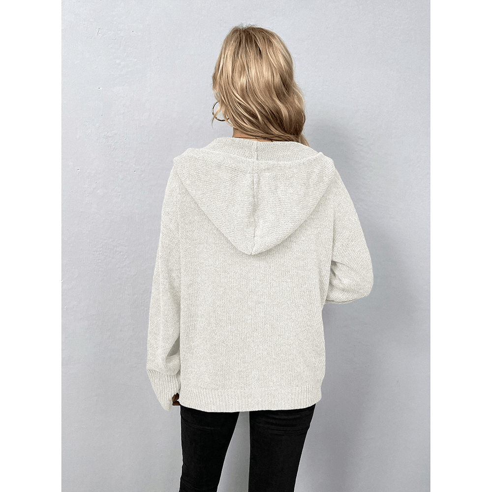 Kuschelige Strickjacke mit Kapuze - Blaine