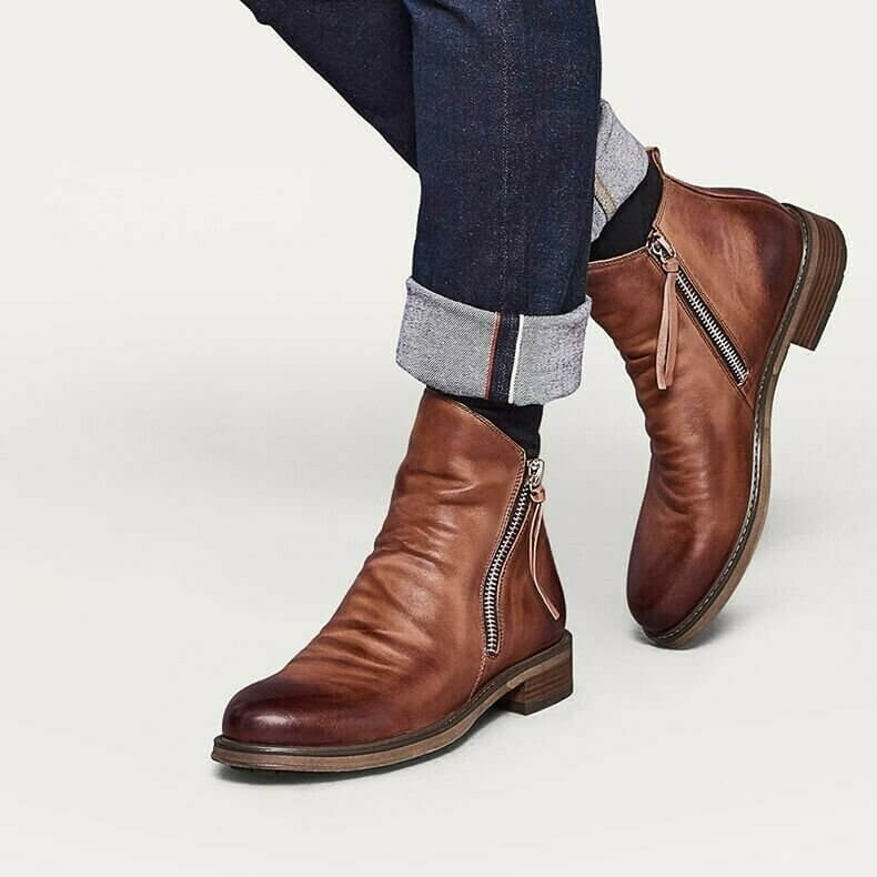Vanduro – Lederstiefel für Herren, rutschfest und bequem – für jede Jahreszeit