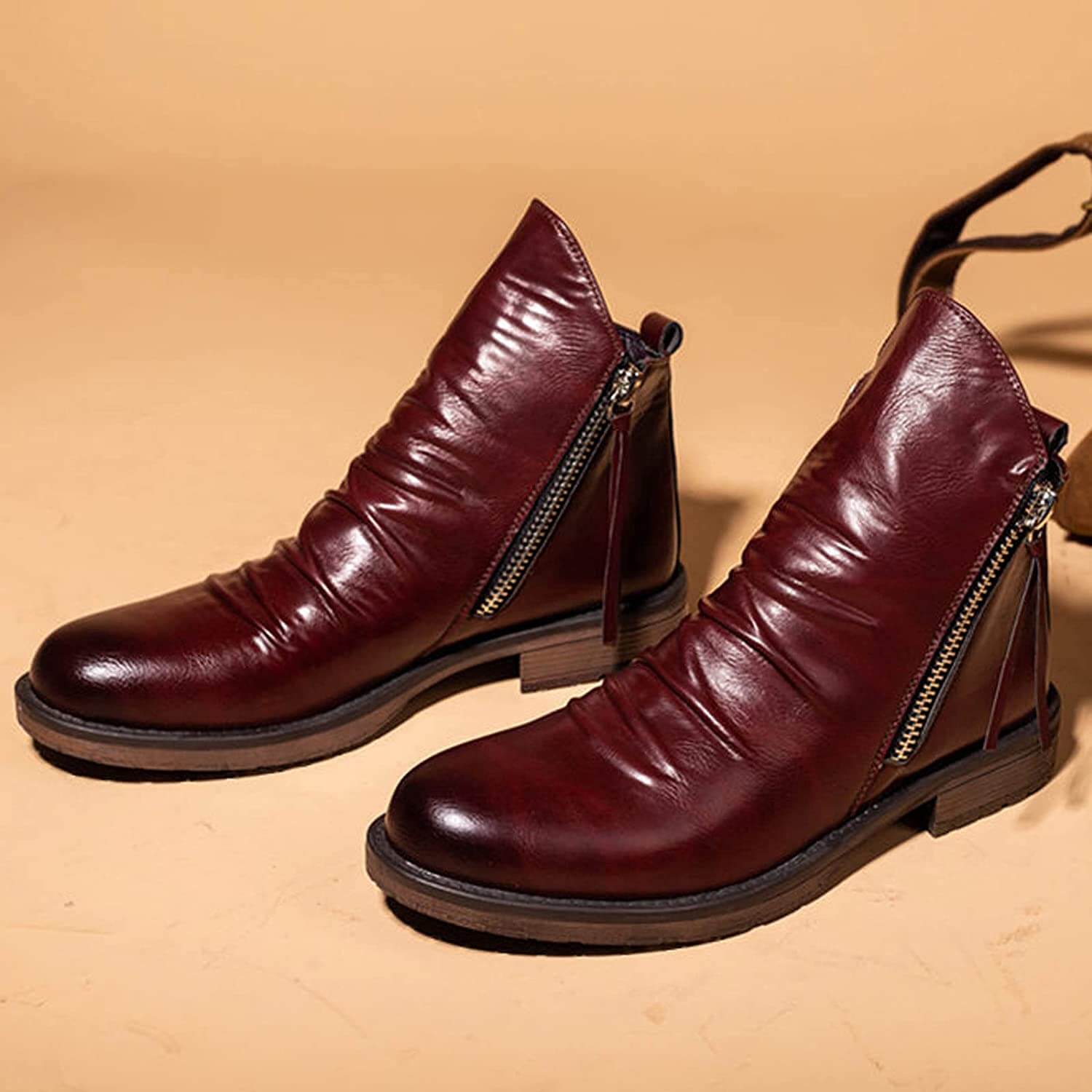 Vanduro – Lederstiefel für Herren, rutschfest und bequem – für jede Jahreszeit